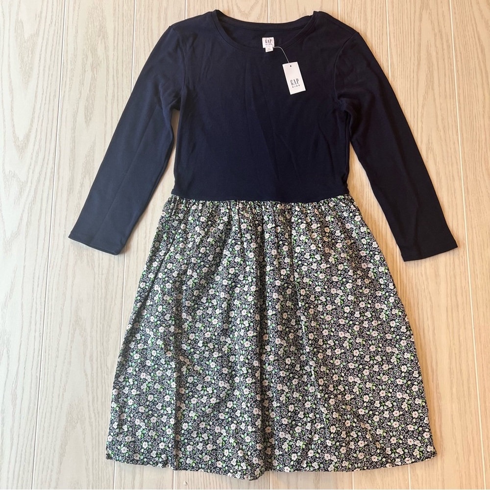 Gap navy ditsy floral dress 13/14